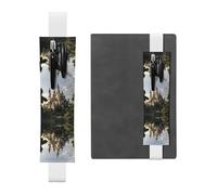 HHGFASD Estuche de piel de PVC con diseño de castillo negro 2 en 1, antideslizante, esencial para cuentas de viaje, White, One Size, Mochila escolar