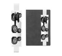 HHGFASD Estuche de piel de PVC con diseño de rueda de dibujos animados, 2 en 1, antideslizante, esencial para cuentas de viaje, White, One Size, Mochila escolar