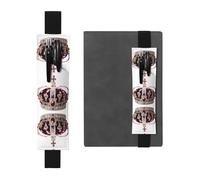 HHGFASD Estuche de piel de PVC con patrón de corona de lujo negro 2 en 1, antideslizante, esencial para cuentas de viaje, Black, One Size, Mochila escolar