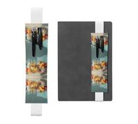 HHGFASD Estuche de piel de PVC con patrón de frescura, 2 en 1, antideslizante, esencial para cuentas de viaje, White, One Size, Mochila escolar