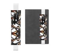 HHGFASD Estuche de piel de PVC con patrón de metal líquido negro 2 en 1, antideslizante, esencial para cuentas de viaje, White, One Size, Mochila escolar