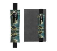 HHGFASD Estuche de piel de PVC con patrón de rinoceronte negro en la orilla del río, marcador de libros 2 en 1, antideslizante, esencial para cuentas de viaje, Black, One Size, Mochila escolar