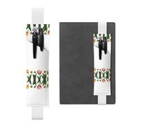 HHGFASD Estuche de piel de PVC con patrón de tulipán negro 2 en 1, antideslizante, esencial para cuentas de viaje, White, One Size, Mochila escolar