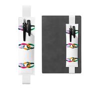 HHGFASD Estuche de piel de PVC con tres pulseras multicolor negras 2 en 1, antideslizante, almacenamiento esencial para cuentas de viaje, White, One Size, Mochila escolar