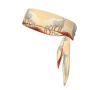 HHGFASD Flock of Sheep - Diadema deportiva para hombres y mujeres, suave y transpirable, absorbe la humedad