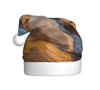 HHGFASD Fuente de agua en el desierto. El sombrero de Navidad para adultos es suave y ligero