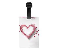 HHGFASD Identificador de equipaje con patrón de amor desbordante, adecuado tanto para hombres como para mujeres, impreso con etiquetas multifuncionales y bonitas