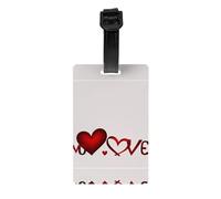 HHGFASD Identificador de equipaje con patrón de cinta de amor, adecuado tanto para hombres como para mujeres, impreso con etiquetas multifuncionales y bonitas