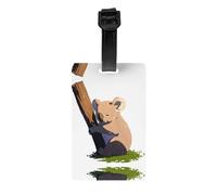 HHGFASD Koala in The Sun - Identificador de equipaje con patrón de sol, adecuado tanto para hombres como para mujeres, impreso con etiquetas multifuncionales y bonitas