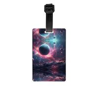 HHGFASD Las estrellas están cayendo. Tipo de etiqueta de equipaje con patrón. Identificador de equipaje adecuado tanto para hombres como para mujeres, impreso con etiquetas multifuncionales y bonitas