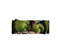 HHGFASD Par de diademas con lazo para bebé con patrón de loros de la selva tropical, suave, agradable al tacto y elástica para bebés de 0 a 6 meses