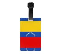HHGFASD Patrón de bandera de Venezuela, tipo etiqueta de equipaje, identificador de equipaje, adecuado tanto para hombres como para mujeres, impreso con etiquetas multifuncionales y bonitas