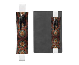 HHGFASD Portalápices de piel de PVC con diseño de corona de sentido de la historia, 2 en 1, antideslizante, esencial para cuentas de viaje, White, One Size, Mochila escolar