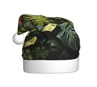 HHGFASD Sombrero de Navidad con patrón de hojas de palma de la selva tropical para adultos, material suave y ligero