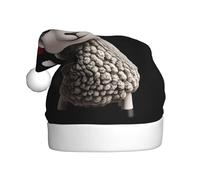 HHGFASD Sombrero de Navidad gris con patrón de ovejas pequeñas para adultos, el material es suave y ligero