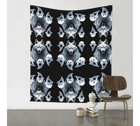 HHGFASD Tapiz decorativo de 60 x 51 pulgadas, patrón de líder fantasma, suave, duradero, agradable al tacto, ligero, para colgar en la pared para uso en interiores y exteriores