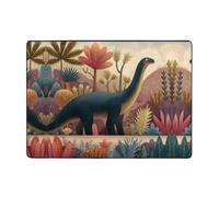 HHGFASD The Dinosaur looking out - Alfombra con patrón de dinosaurio de 80 x 58 pulgadas para sala de estar, oficina, mesa de café, cama, balcón, suave, esponjosa, absorbente de agua, duradera