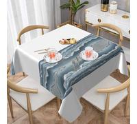 HHGFASD The endless sea - Mantel decorativo cuadrado de 54 x 54 pulgadas, impermeable, resistente a las arrugas, reutilizable para cafeterías, bufés, picnics, bodas, fiestas
