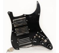 HHH - Golpeador de guitarra precableado con interruptor de división y silencio para Fender Strat Cargado Pickguard precableado de alta salida, reemplazo de guitarra eléctrica estilo ST