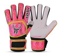 HHH Guantes De Portero De Fútbol para Niños, Guantes De Portero De Fútbol para Niños, Jóvenes Y Adultos con Guantes De Portero con Protección De La Columna Vertebral De Látex De 4 Mm