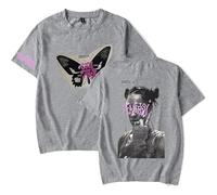 HHHHGDN Tini Stoessel Tour Round Neck Camiseta, Estampada Fanáticos De La Música Hipster tee,Gris,4XL