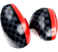 HhhhhYf Carcasas Espejos Retrovisores para Mini Cooper R56 R55 R57 R58 R60 R61,Coche Cubierta Espejo Retrovisor Lateral Tapa Piezas Exteriores,A