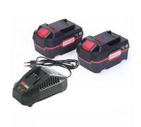 HHiMXPO 2X 20V 4.3Ah Reemplazo Li-Ion Batería 1x 21V 2.4Amp Cargador rápido Compatible con Parkside 20V Li-Ion Tools