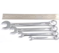 HHIP 7023-1100 Juego de llaves combinadas de 4 piezas, 1/4 a 5/8 pulgadas, acero al cromo vanadio