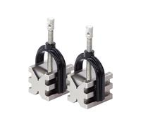 HHIP Juego de 2 bloques en V y abrazaderas multiusos de hierro fundido de 1-1/2 x 1-1/2 (3406-0111)