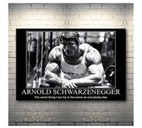 HHLSS Hermosa Imagen 70x90cm sin Marco Arnold Schwarzenegger Culturismo Motivación Poster Print Gym Room Fitness Sports Imprimir en Lienzo