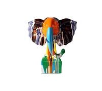 Hhmmei2024-23 Adornos de Mesa Adornos creativos con Forma de Elefante, Arte Abstracto Moderno, decoración Resina for el hogar, Manualidades decoración del hogar(Pequeño)