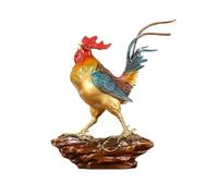 Hhmmei2024-23 Adornos de Mesa Adornos de Gallo Rojo Personalizados for la Entrada, decoración Vitrina vinos, Escultura Escritorio, Regalo Apertura decoración del hogar