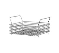 Hhmmei2024-23 Cesta de frutas Cesta de alambre acero inoxidable for frutas, contenedor almacenamiento transpirable, soporte versátil for verduras y refrigerios Cesta de frutas y verduras(Pequeño)