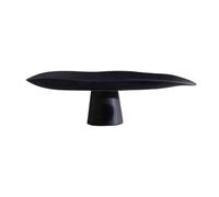 Hhmmei2024-23 Cesta de frutas Frutero asimétrico con pedestal, minimalista y moderno, ideal for aperitivos decoración de mesa for sala estar Cesta de frutas y verduras(Negro,Grande)