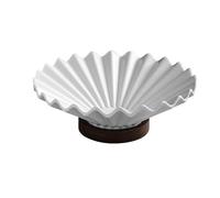 Hhmmei2024-23 Cesta de frutas Frutero drenable con forma de vieira for cocina, sala estar, gran capacidad, cuenco decorativo for servir frutos rojos Cesta de frutas y verduras(Grande)