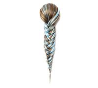 Hhmmei2024-23 Extensión de Cola de Caballo 15 Pulgadas Pelo sintético cordón Cuerda Trenzas Cola de Caballo Chignon Cola de pez extensión de Cola de Caballo Extensiones de Pelo(15)