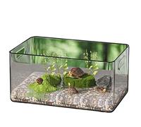 Hhmmei2024-23 Hábitat del terrario Caja de alimentación Transparente for Tortugas, Uso doméstico Sencillo for pequeñas Terrario del Acuario