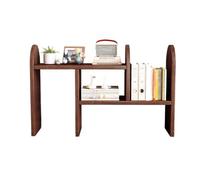 Hhmmei2024-23 Librería Estantería de Escritorio retráctil, Estante exhibición Almacenamiento Ajustable Madera Abierto, for Organizador Estudio Oficina en casa Organizador de Almacenamiento