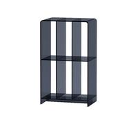 Hhmmei2024-23 Librería Estantería pequeña acrílica de Varios Niveles Minimalista, estantes Almacenamiento Barra Lateral Estrecha for Oficina en casa Organizador de Almacenamiento