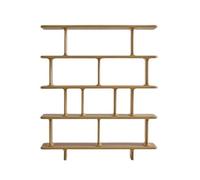 Hhmmei2024-23 Librería Estantería Retro de pie, estantería Pared, expositora Abierta Varios Niveles Organizador de Almacenamiento(Grande)