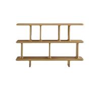 Hhmmei2024-23 Librería Estantería Retro de pie, estantería Pared, expositora Abierta Varios Niveles Organizador de Almacenamiento(Medio)