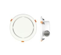 Hhmmei2024-23 Ventilador de cocina Extractor de aire redondo, ventilador extracción, panel plano empotrado ultrafino, fácil instalar Extractor de baño(Grande)