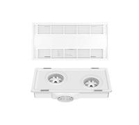Hhmmei2024-23 Ventilador de cocina Ventilador de baño con motor dual cobre puro, bajo nivel decibelios, silencioso, ultrafino, 9 cm Extractor de baño