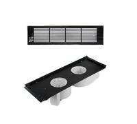 Hhmmei2024-23 Ventilador de cocina Ventilador de extracción silencioso techo oculto 21 x 60 cm, ventilador ventilación multiusos tira larga Extractor de baño