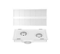 Hhmmei2024-23 Ventilador de cocina Ventilador de techo integrado con motor dual, ultrafino, 9 cm, for cocina y baño, 30 x 60 Extractor de baño