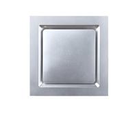 Hhmmei2024-23 Ventilador de cocina Ventilador de techo ultrafino, silencioso, for cocina y baño, 30 x cm, con extractor integrado Extractor de baño(Silver)