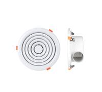 Hhmmei2024-23 Ventilador de cocina Ventilador redondo ultrafino empotrado a presión, fácil de instalar, extractor aire for techo, cocina y baño Extractor de baño(Medio)