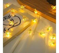 HHMTAKA Guirnalda de luces de abeja de 10 pies/3 m, 30 luces LED, funciona con pilas, regalos para mujeres, niños y niñas, cadena de luces decorativas para dormitorio, plantas, patio, fiesta, boda