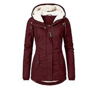 HHMY Parka Mujer Invierno, Chaqueta Cálida de Peluche Teddy Abrigo de Invierno Con Forro Impermeable Parka de Invierno Gruesa Abrigo Chaqueta de Vellón Chaqueta Acolchada Cortavientos Chaqueta de