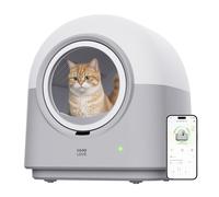HHOLOVE TYPro - Caja de arena para gatos autolimpiante automática manos libres, robot inteligente autolimpiante para múltiples gatos con control de aplicación, segura con bolsas de basura y